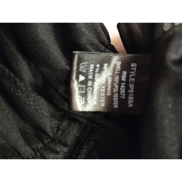 Iris Romper Pant/Shorts Size M Black Sleeveless Partially Sheer - Picture 9 of 9